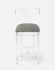 Made Goods Aldercy Clear Acrylic Counter Stool in Liard Cotton Velvet