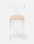 Made Goods Aldercy Clear Acrylic Counter Stool in Liard Cotton Velvet