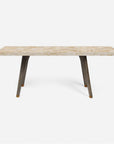 Made Goods Alder Rectangular Dining Table in Stone Top