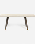 Made Goods Alder Rectangular Dining Table in Faux Horn