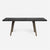 Made Goods Alder Rectangular Dining Table in Zinc Metal