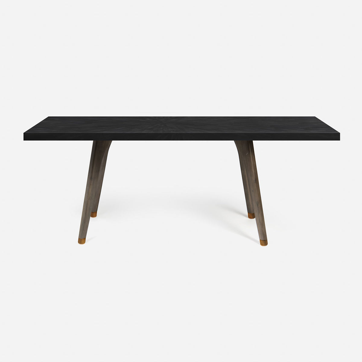 Made Goods Alder Rectangular Dining Table in Faux Horn