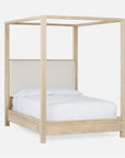 Made Goods Allesandro Boxy Canopy Bed in Havel Velvet