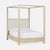 Made Goods Allesandro Boxy Canopy Bed in Ettrich Cotton Jute