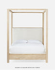 Made Goods Allesandro Boxy Canopy Bed in Alsek Fabric