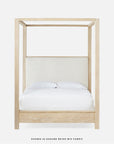 Made Goods Allesandro Boxy Canopy Bed in Clyde Fabric