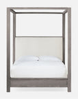 Made Goods Allesandro Boxy Canopy Bed in Alsek Fabric