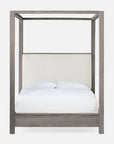 Made Goods Allesandro Boxy Canopy Bed in Aras Mohair