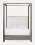 Made Goods Allesandro Boxy Canopy Bed in Clyde Fabric