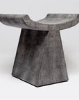 Made Goods Annika Art Deco Realistic Faux Shagreen Stool