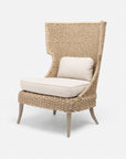 Made Goods Arla Wingback Outdoor Lounge Chair in Alsek Fabric