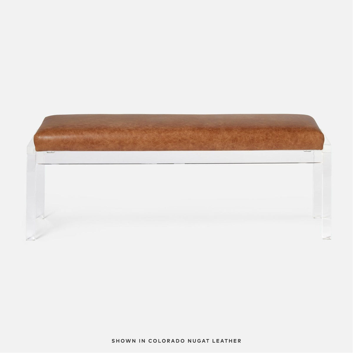 Made Goods Artem Double Upholstered Bench in Alsek Fabric