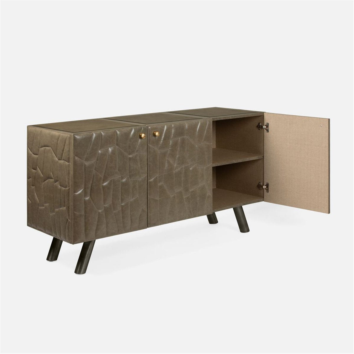 Made Goods Atlas Full-Grain Leather Buffet