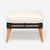 Made Goods Aurora Woven Outdoor Ottoman in Havel Velvet