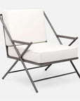 Made Goods Balta Metal XL Outdoor Lounge Chair, Alsek Fabric