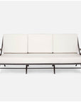 Made Goods Balta Metal Outdoor Sofa, Garonne Marine Leather