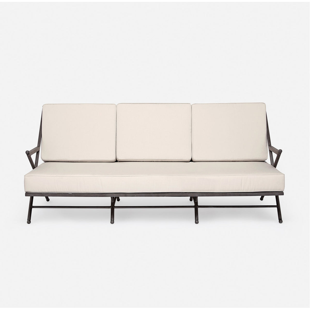 Made Goods Balta Metal Outdoor Sofa in Havel Velvet