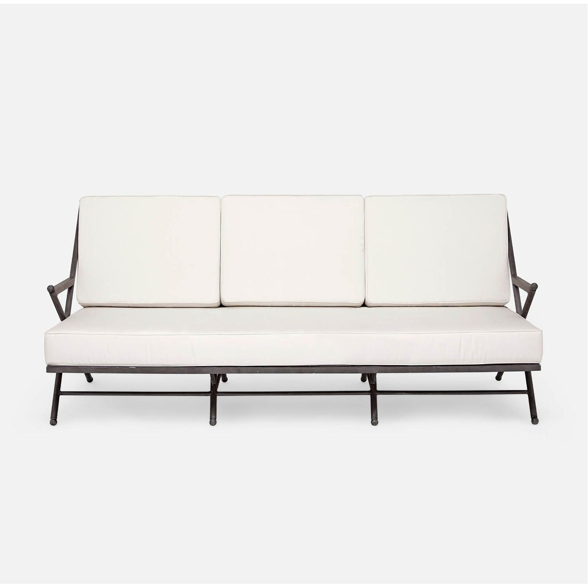 Made Goods Balta Metal Outdoor Sofa, Weser Fabric