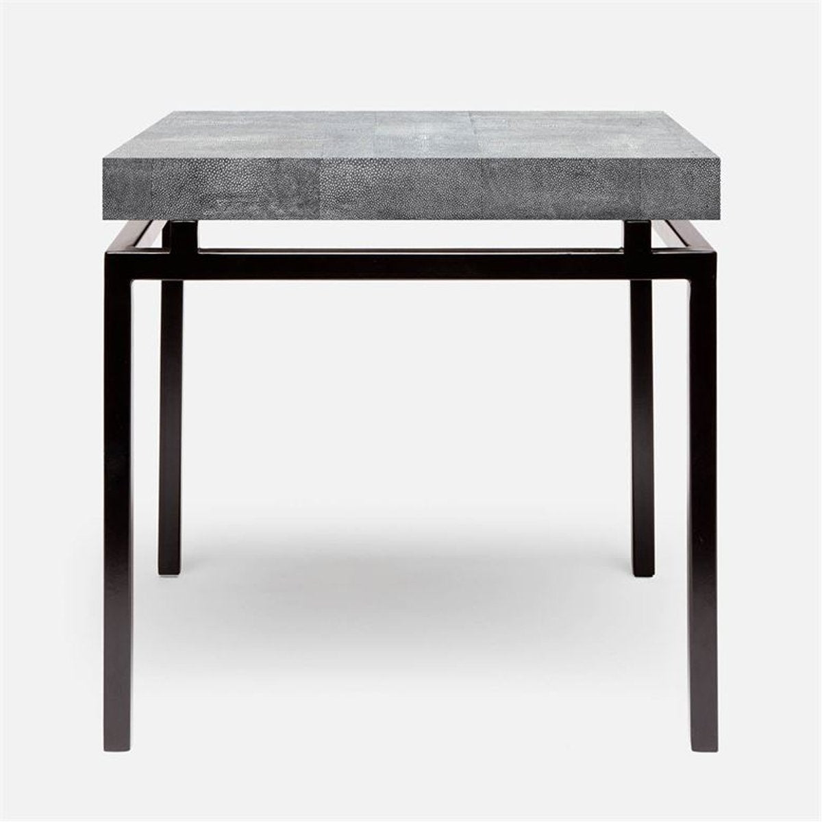 Made Goods Benjamin Floating Leg Side Table in Faux Shagreen