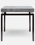 Made Goods Benjamin Floating Leg Side Table in Faux Shagreen