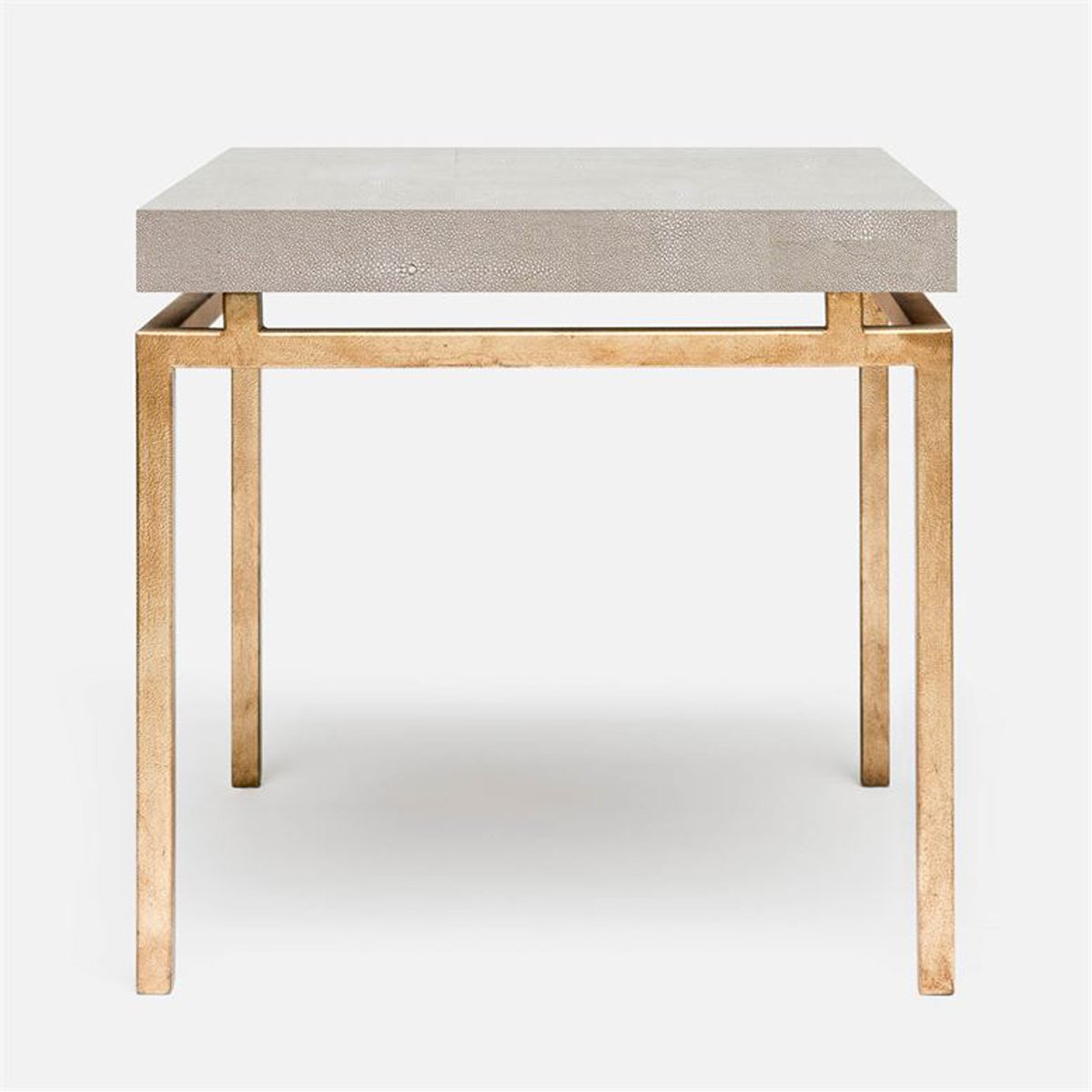 Made Goods Benjamin Floating Leg Side Table in Faux Shagreen