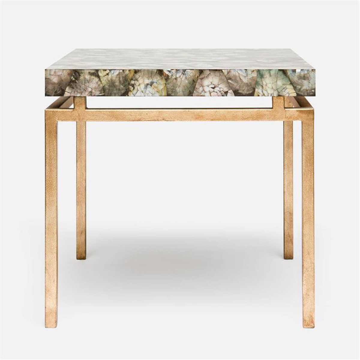 Made Goods Benjamin Floating Leg Side Table in Mop Shell