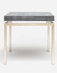 Made Goods Benjamin Floating Leg Side Table in Faux Shagreen