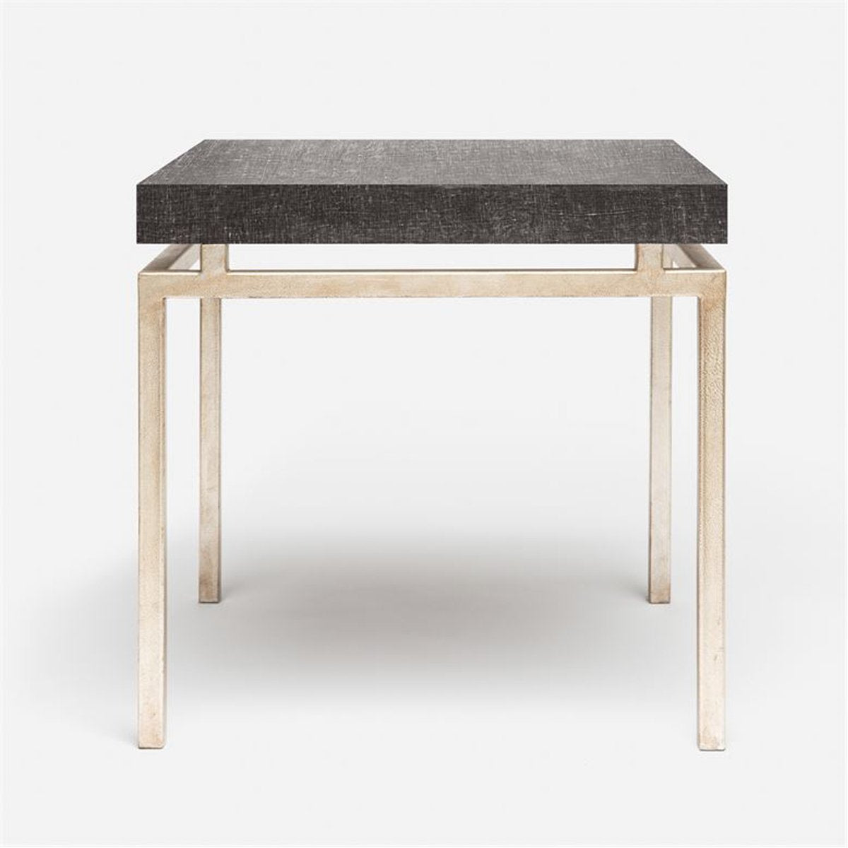 Made Goods Benjamin Floating Leg Side Table in Faux Linen