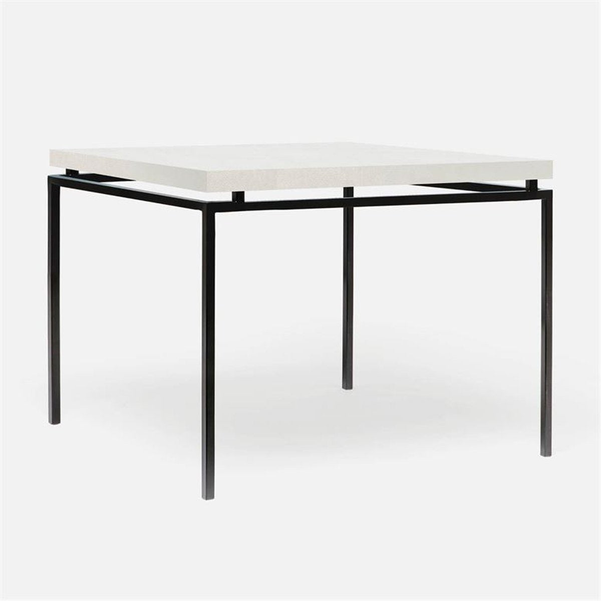 Made Goods Benjamin Floating Leg Game Table in Faux Shagreen Top