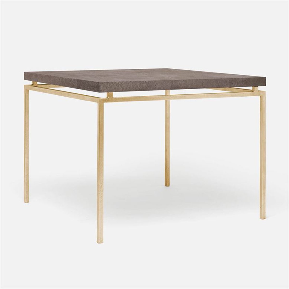 Made Goods Benjamin Floating Leg Game Table in Faux Shagreen Top