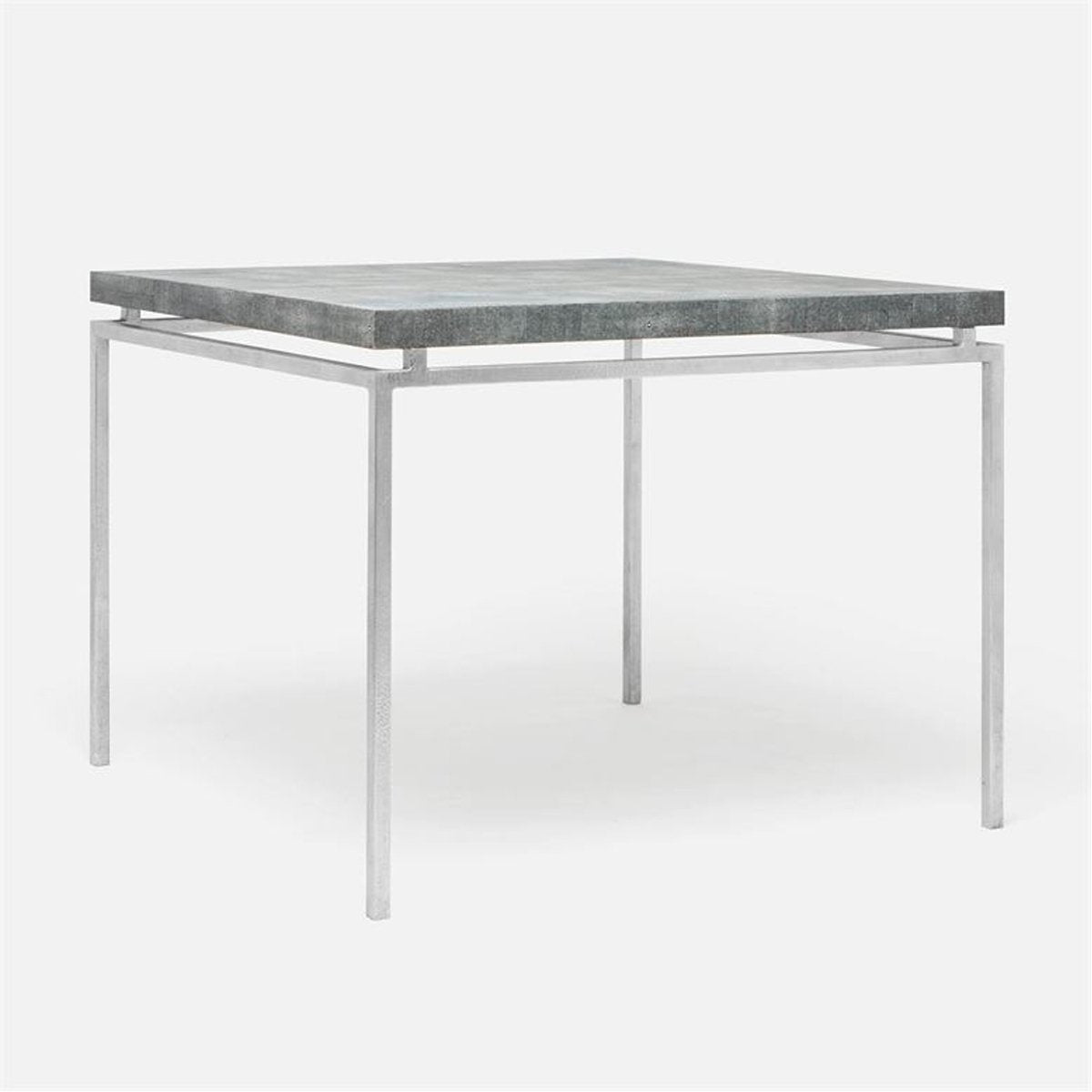 Made Goods Benjamin Floating Leg Game Table in Faux Shagreen Top