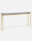 Made Goods Benjamin Floating Leg Console Table in Faux Shagreen Top