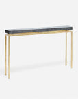 Made Goods Benjamin Narrow Console Table in Faux Horn