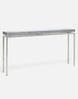 Made Goods Benjamin Floating Leg Console Table in Faux Shagreen Top