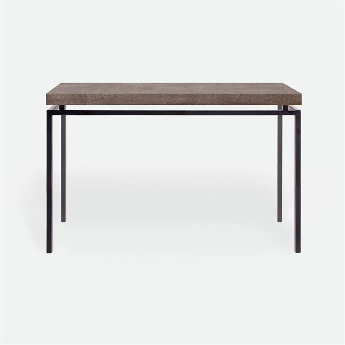 Made Goods Benjamin Floating Leg Console Table in Faux Shagreen Top