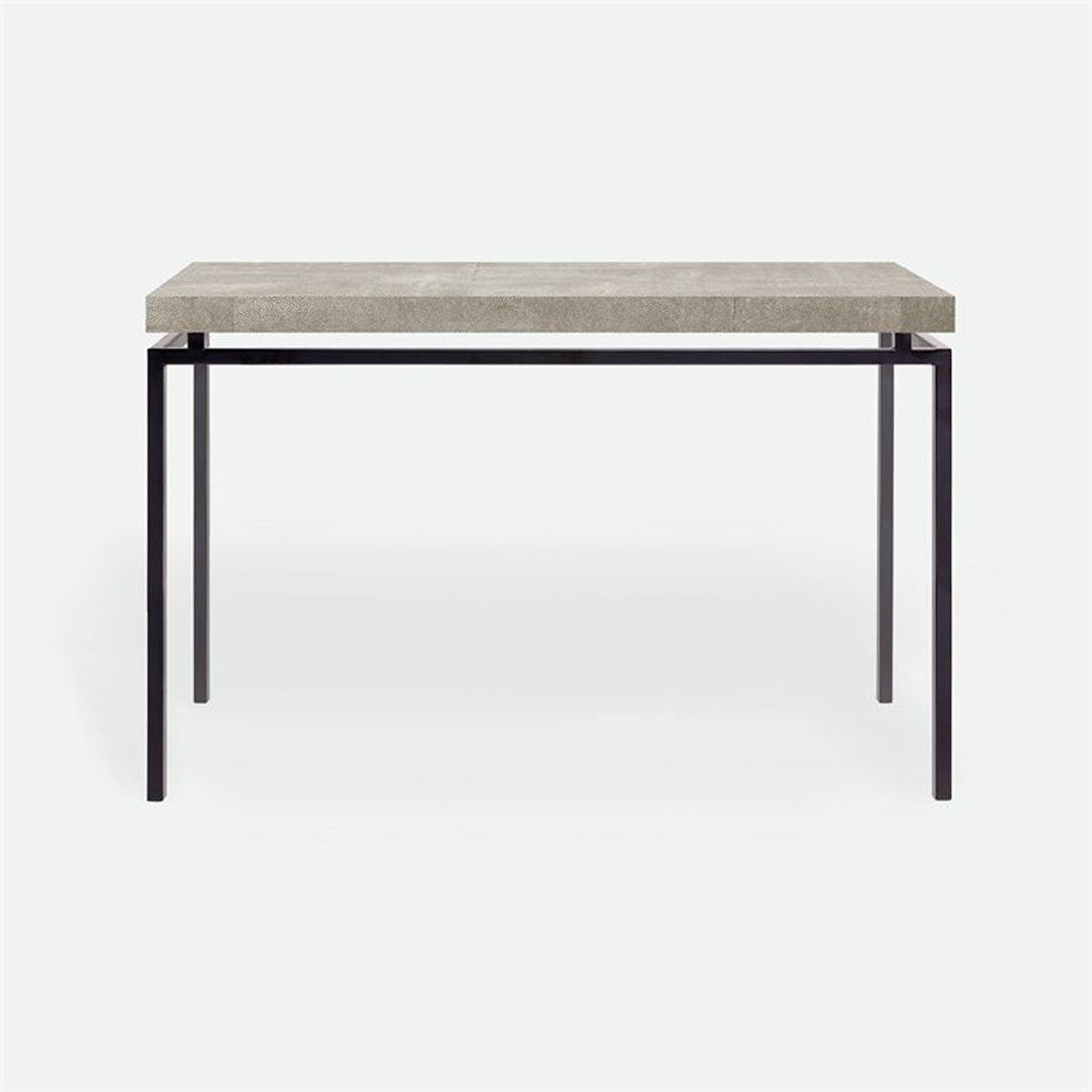 Made Goods Benjamin Floating Leg Console Table in Faux Shagreen Top