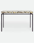 Made Goods Benjamin Floating Leg Console Table in Silver Mop Shell Top