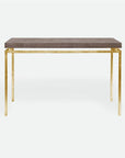 Made Goods Benjamin Floating Leg Console Table in Faux Shagreen Top