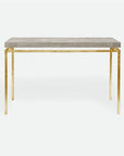 Made Goods Benjamin Floating Leg Console Table in Faux Shagreen Top