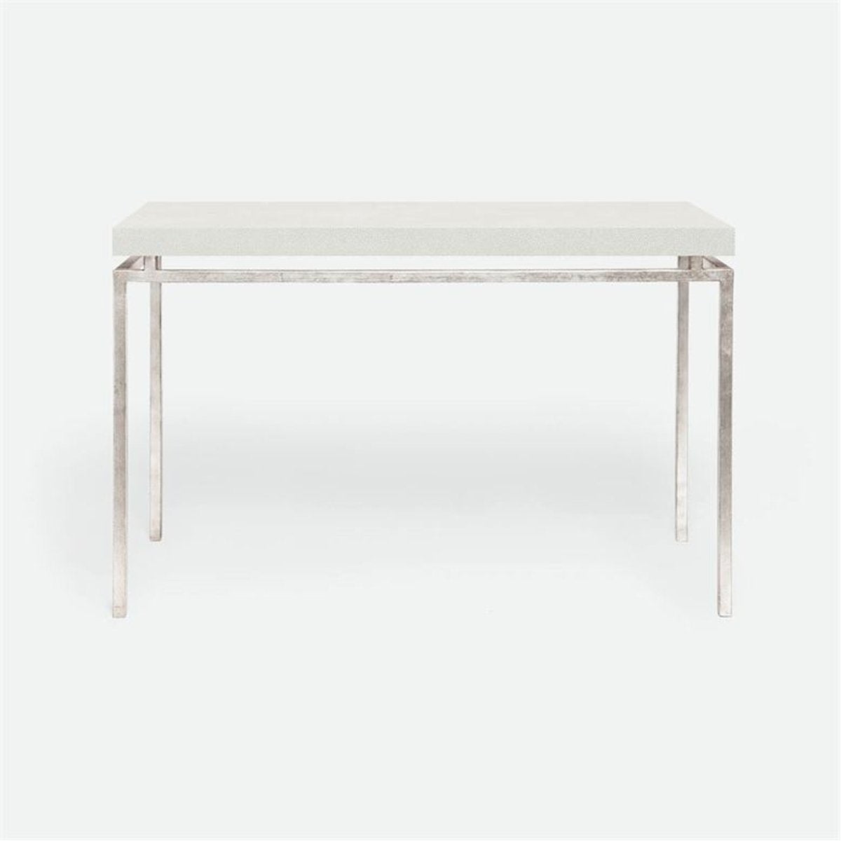 Made Goods Benjamin Floating Leg Console Table in Faux Shagreen Top