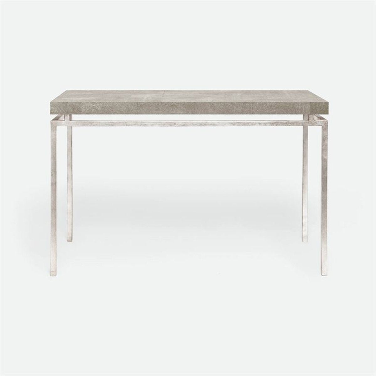 Made Goods Benjamin Floating Leg Console Table in Faux Shagreen Top