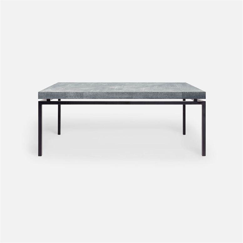 Made Goods Benjamin Floating Leg 48-Inch Coffee Table in Faux Shagreen Top