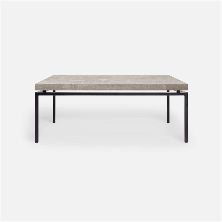 Made Goods Benjamin Floating Leg 48-Inch Coffee Table in Faux Shagreen Top