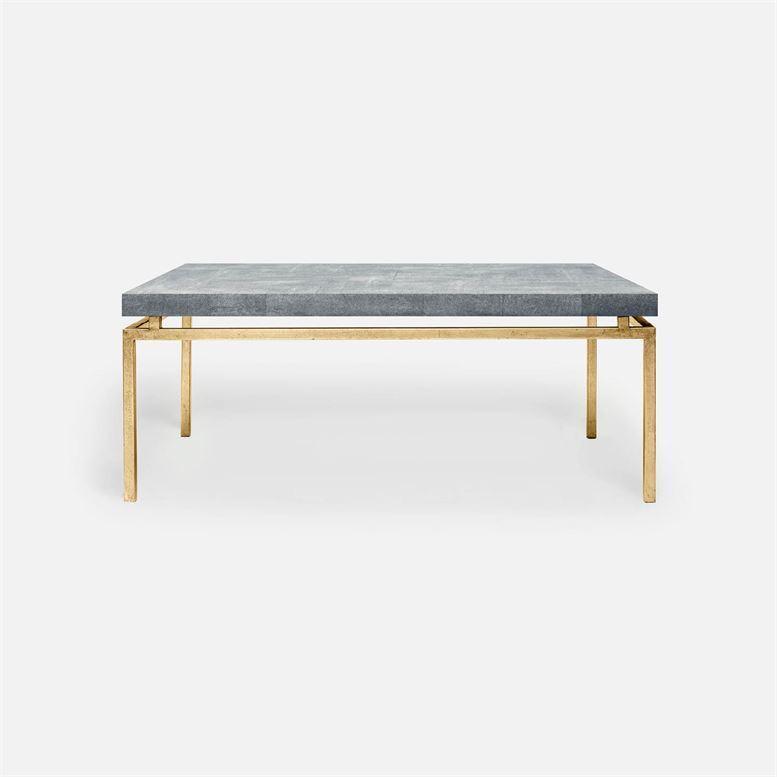 Made Goods Benjamin Floating Leg 48-Inch Coffee Table in Faux Shagreen Top