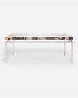 Made Goods Benjamin Floating Leg Coffee Table in Mix Petrified Wood Top