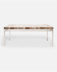 Made Goods Benjamin Floating Leg Coffee Table in Mix Petrified Wood Top