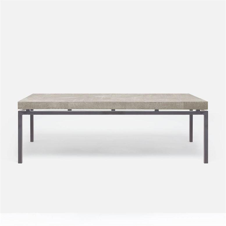 Made Goods Benjamin Floating Leg 52-Inch Coffee Table in Faux Shagreen Top