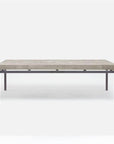 Made Goods Benjamin Floating Leg 52-Inch Coffee Table in Faux Shagreen Top