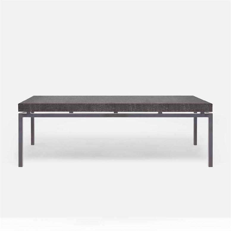 Made Goods Benjamin Floating Leg 52-Inch Coffee Table in Faux Linen