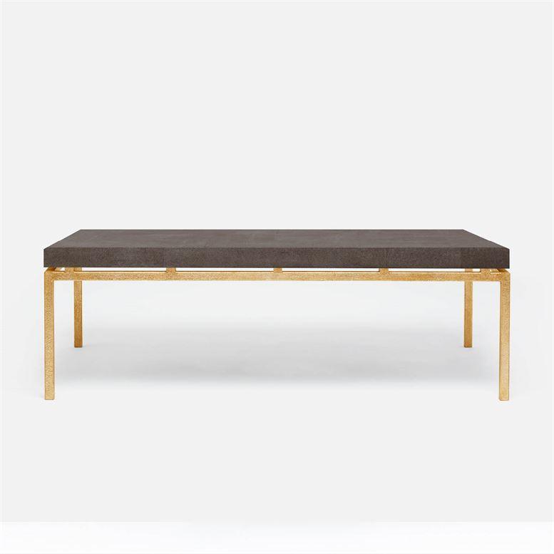 Made Goods Benjamin Floating Leg 52-Inch Coffee Table in Faux Shagreen Top